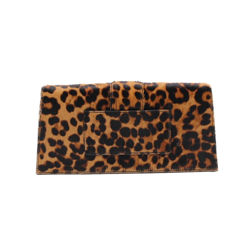 Jacquemus New Leopard Print Le Grand Bambino Leather Handbag
