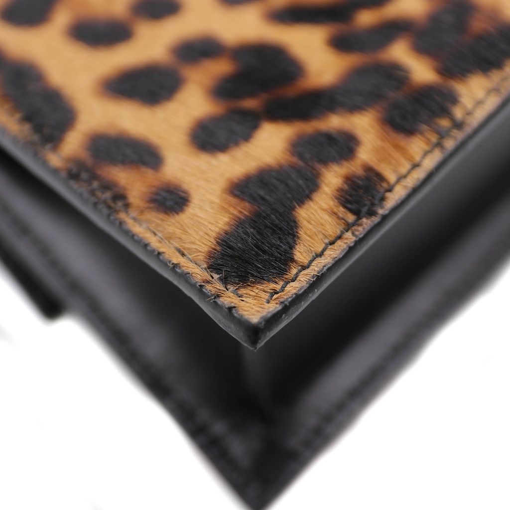 Jacquemus New Leopard Print Le Grand Bambino Leather Handbag