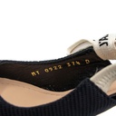 Christian Dior J'Adior Slingback Pump Black Technical Fabric High Heel Size 37 1/2