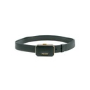 Prada Saffiano Lux Leather Belt Octagon Logo Black