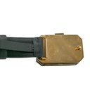 Prada Saffiano Lux Leather Belt Octagon Logo Black