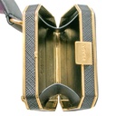Prada Saffiano Lux Leather Belt Octagon Logo Black