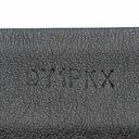 Prada Saffiano Lux Leather Belt Octagon Logo Black