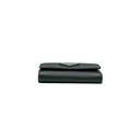 Prada Saffiano Triangle Tri-Fold Wallet Black