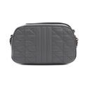 Gucci Calfskin Matelasse Aria Small GG Marmont Chain Shoulder Bag Deep Grey