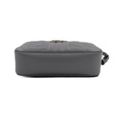 Gucci Calfskin Matelasse Aria Small GG Marmont Chain Shoulder Bag Deep Grey