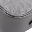 Gucci Calfskin Matelasse Aria Small GG Marmont Chain Shoulder Bag Deep Grey