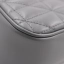 Gucci Calfskin Matelasse Aria Small GG Marmont Chain Shoulder Bag Deep Grey