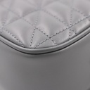 Gucci Calfskin Matelasse Aria Small GG Marmont Chain Shoulder Bag Deep Grey