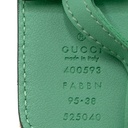 Gucci GG Marmont 2015 Re-Edition Wide Belt Green 400593 In Size 95 38