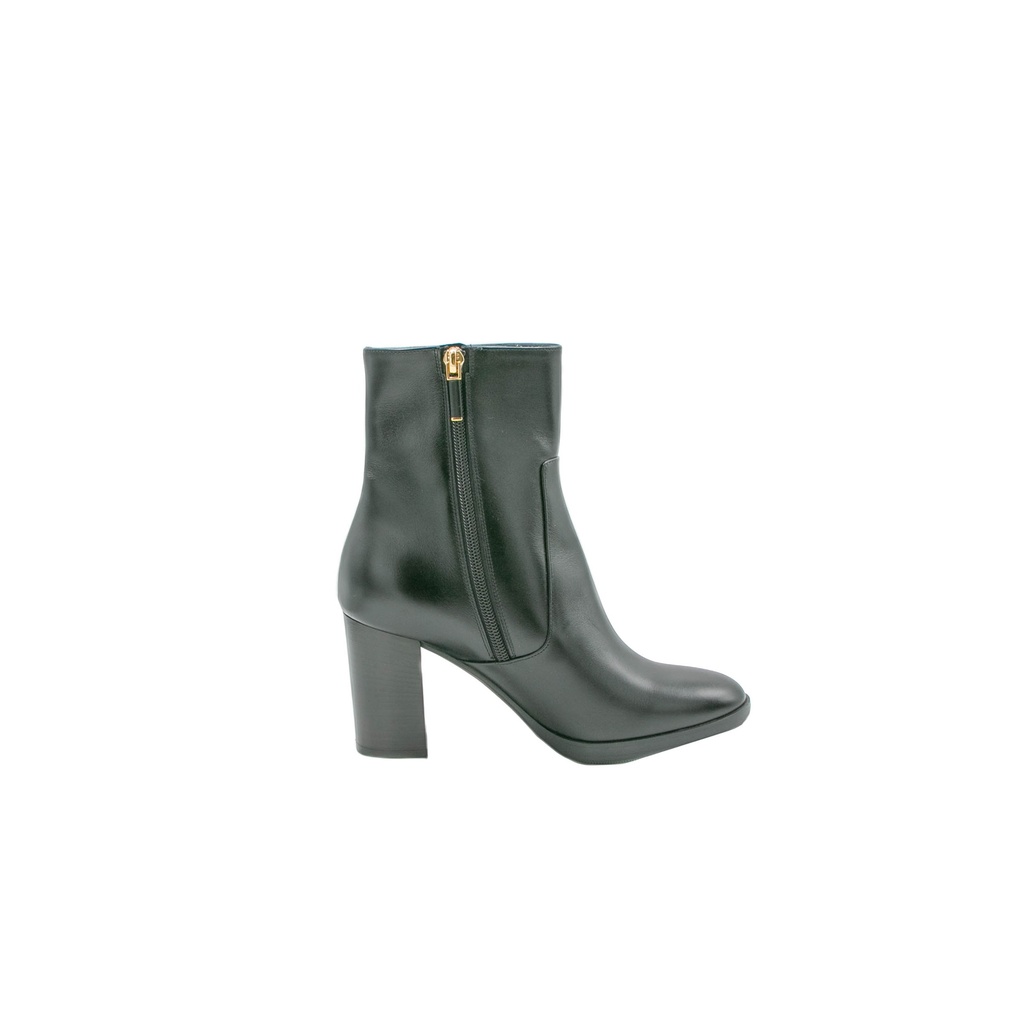 Christian Dior D-Town Heeled Boot Black Calfskin Size 37
