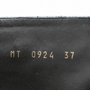 Christian Dior D-Town Heeled Boot Black Calfskin Size 37
