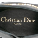 Christian Dior D-Town Heeled Boot Black Calfskin Size 37