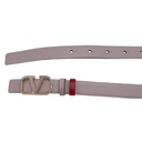 Valentino Reversible Thin Belt Red and Pink In Size 80