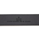 Gucci GG Marmont Leather Black Belt with Shiny Buckle 100 40 414516
