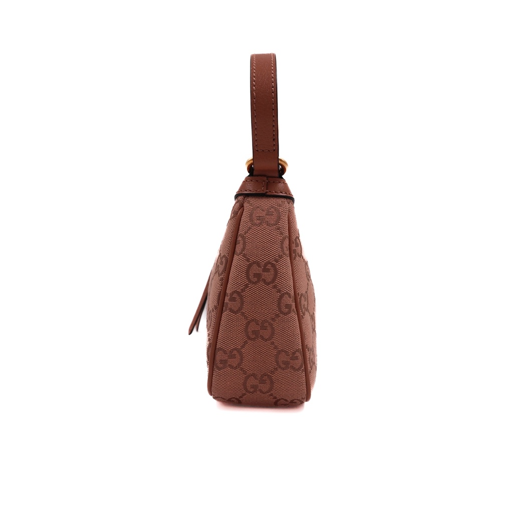 Gucci Ophidia Zip Pochette GG Canvas Small Shoulder Bag