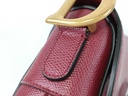 Christian Dior Grained Calfskin Medium Dior Saddle Shoulder Bag Red