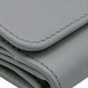 Prada Nappa Triangle Tri-Fold Wallet Grey