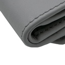 Prada Nappa Triangle Tri-Fold Wallet Grey