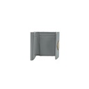 Prada Nappa Triangle Tri-Fold Wallet Grey