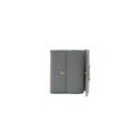 Prada Nappa Triangle Tri-Fold Wallet Grey