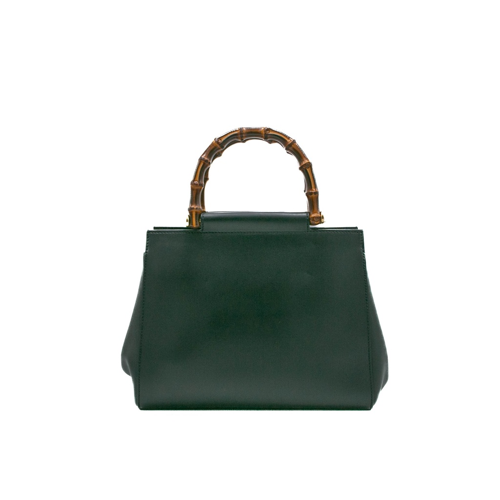 Gucci Bamboo Nimfair Small Hand Bag Leather Black 453767