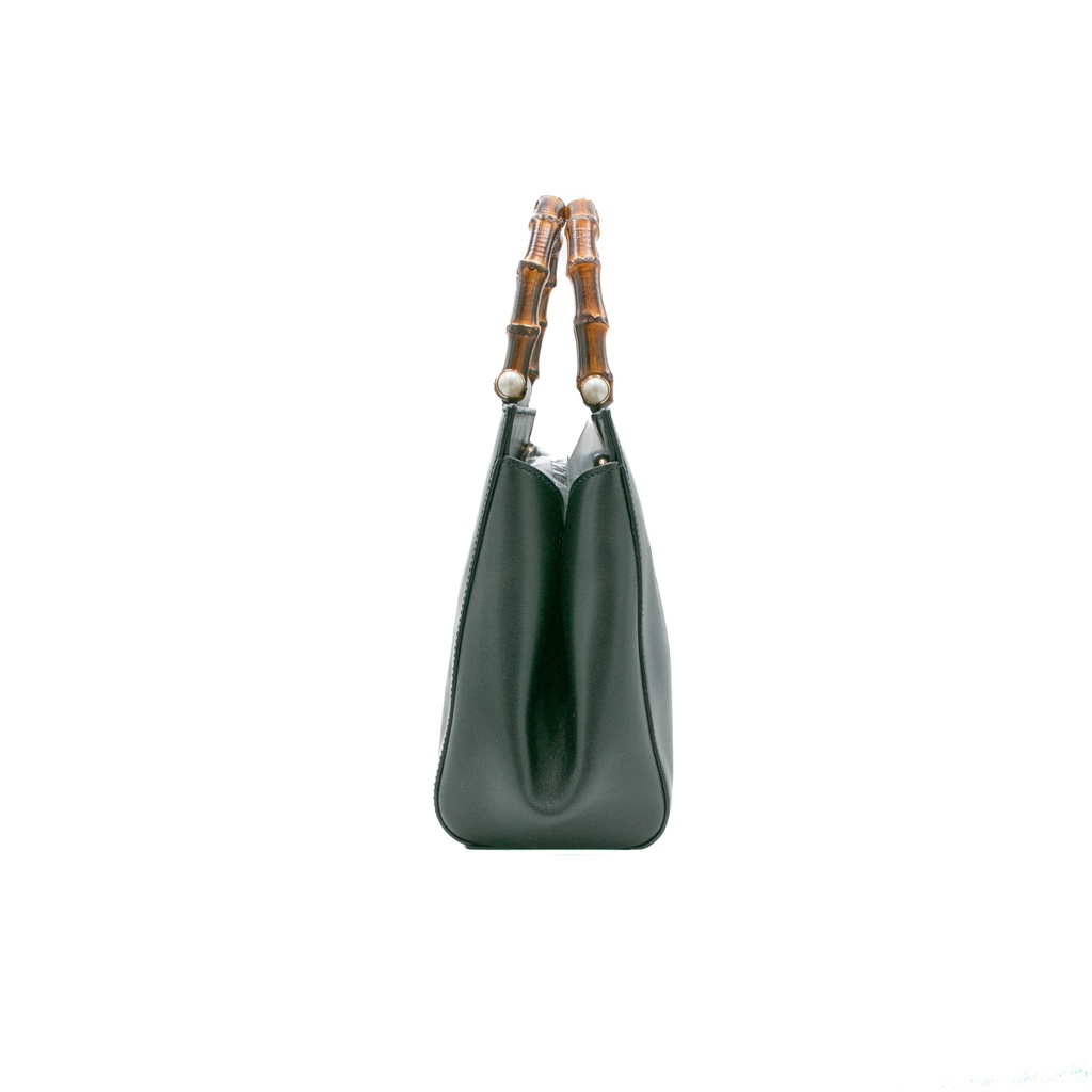 Gucci Bamboo Nimfair Small Hand Bag Leather Black 453767