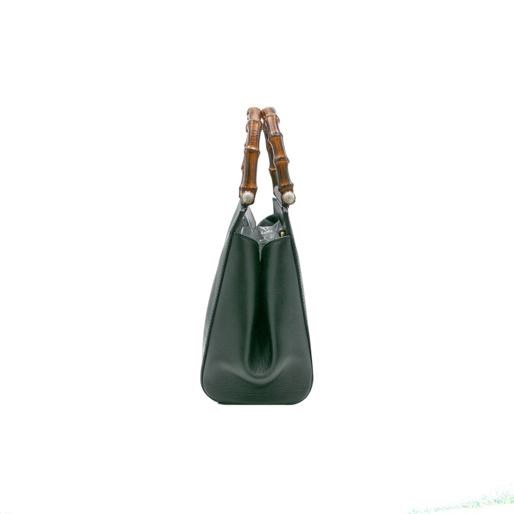 Gucci Bamboo Nimfair Small Hand Bag Leather Black 453767