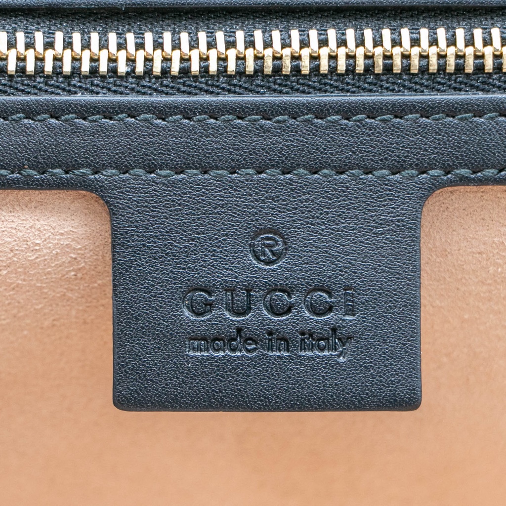 Gucci Bamboo Nimfair Small Hand Bag Leather Black 453767