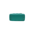 Christian Dior Cannage Lambskin Mini Lady Dior Bag Cobalt Green 