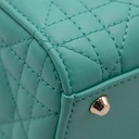 Christian Dior Cannage Lambskin Mini Lady Dior Bag Cobalt Green 