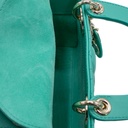 Christian Dior Cannage Lambskin Mini Lady Dior Bag Cobalt Green 