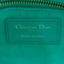 Christian Dior Cannage Lambskin Mini Lady Dior Bag Cobalt Green 