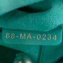 Christian Dior Cannage Lambskin Mini Lady Dior Bag Cobalt Green 