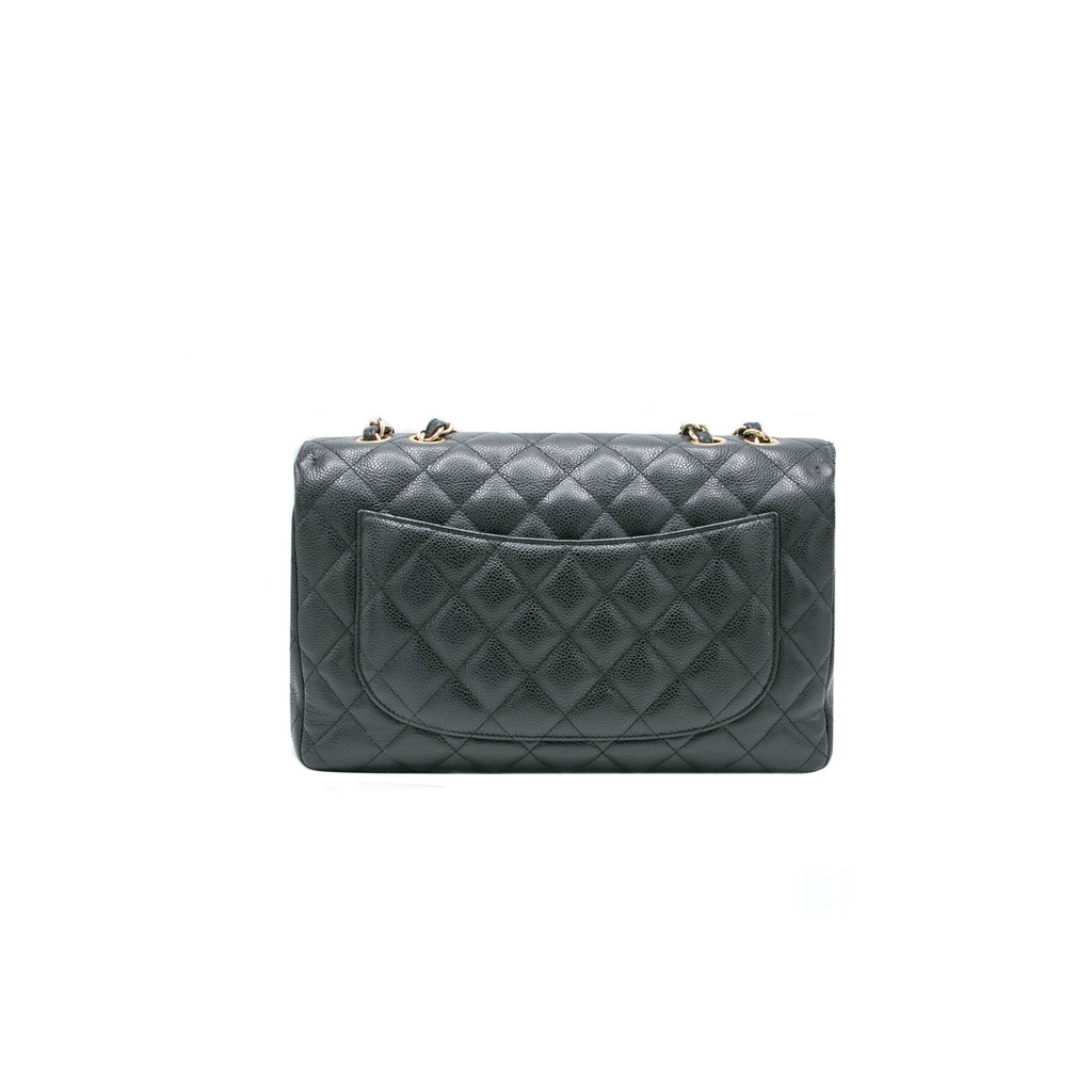 Chanel Jumbo Classic Double Flap Caviar Leather Black