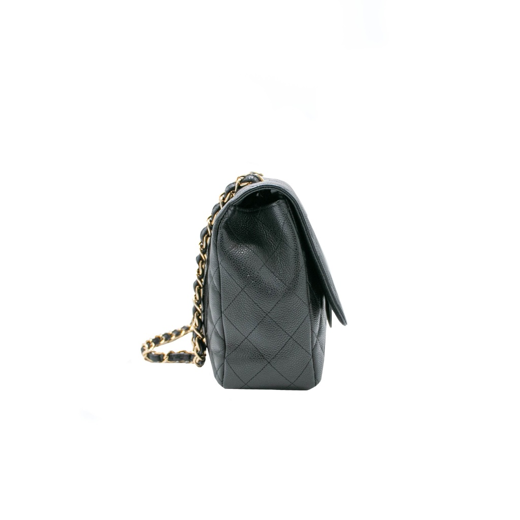 Chanel Jumbo Classic Double Flap Caviar Leather Black