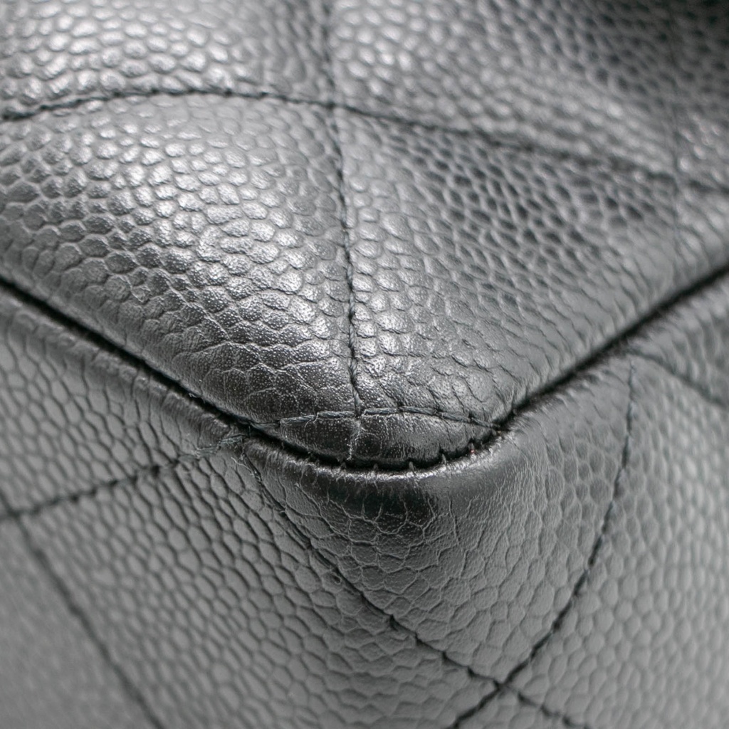 Chanel Jumbo Classic Double Flap Caviar Leather Black
