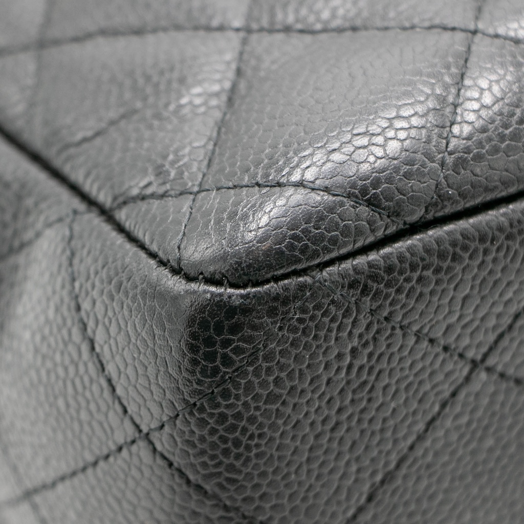 Chanel Jumbo Classic Double Flap Caviar Leather Black