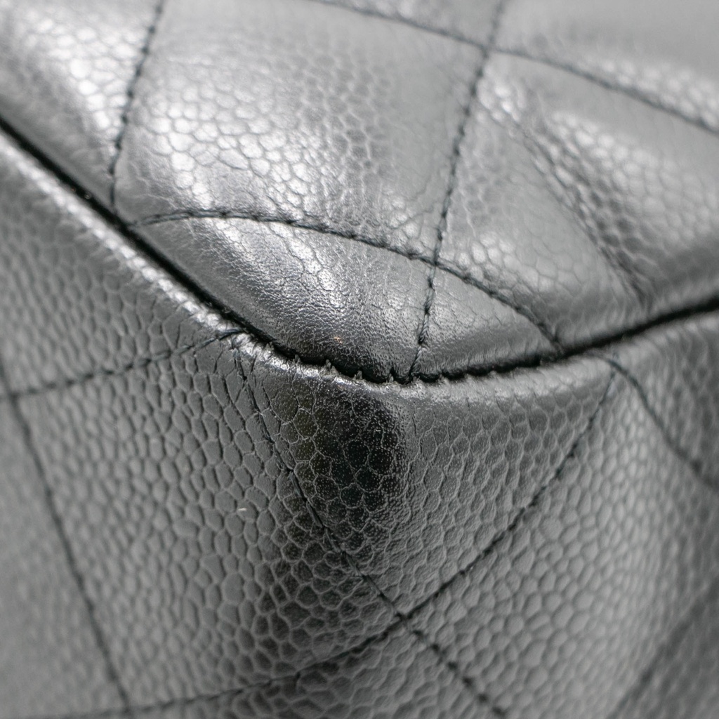 Chanel Jumbo Classic Double Flap Caviar Leather Black
