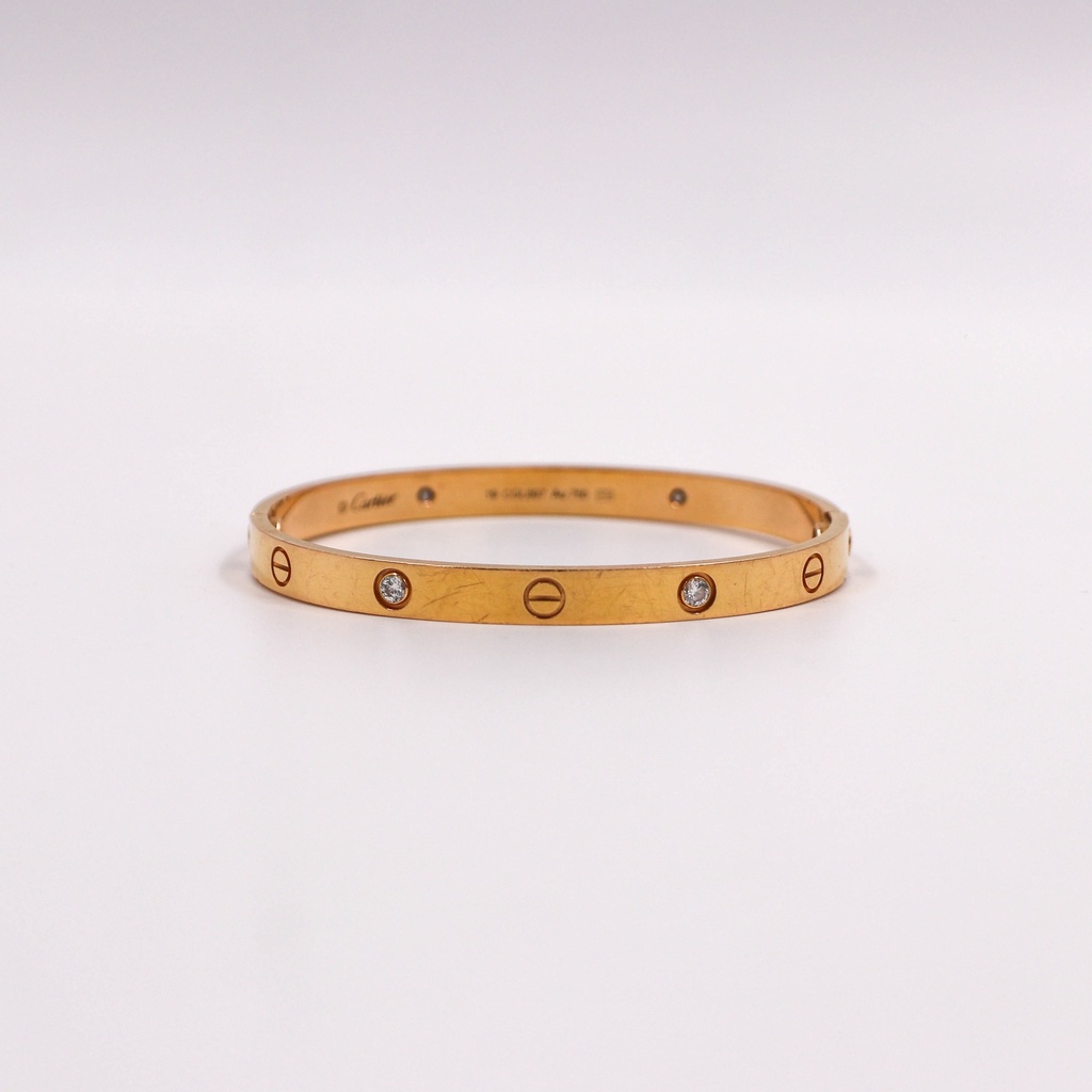 Cartier Love Half Diamond 750YG 19 Box Only