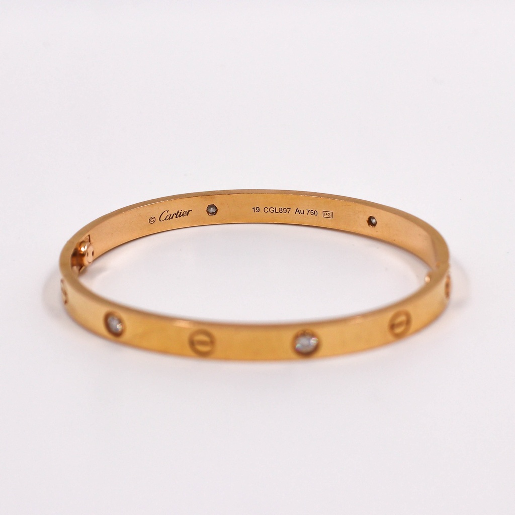 Cartier Love Half Diamond 750YG 19 Box Only
