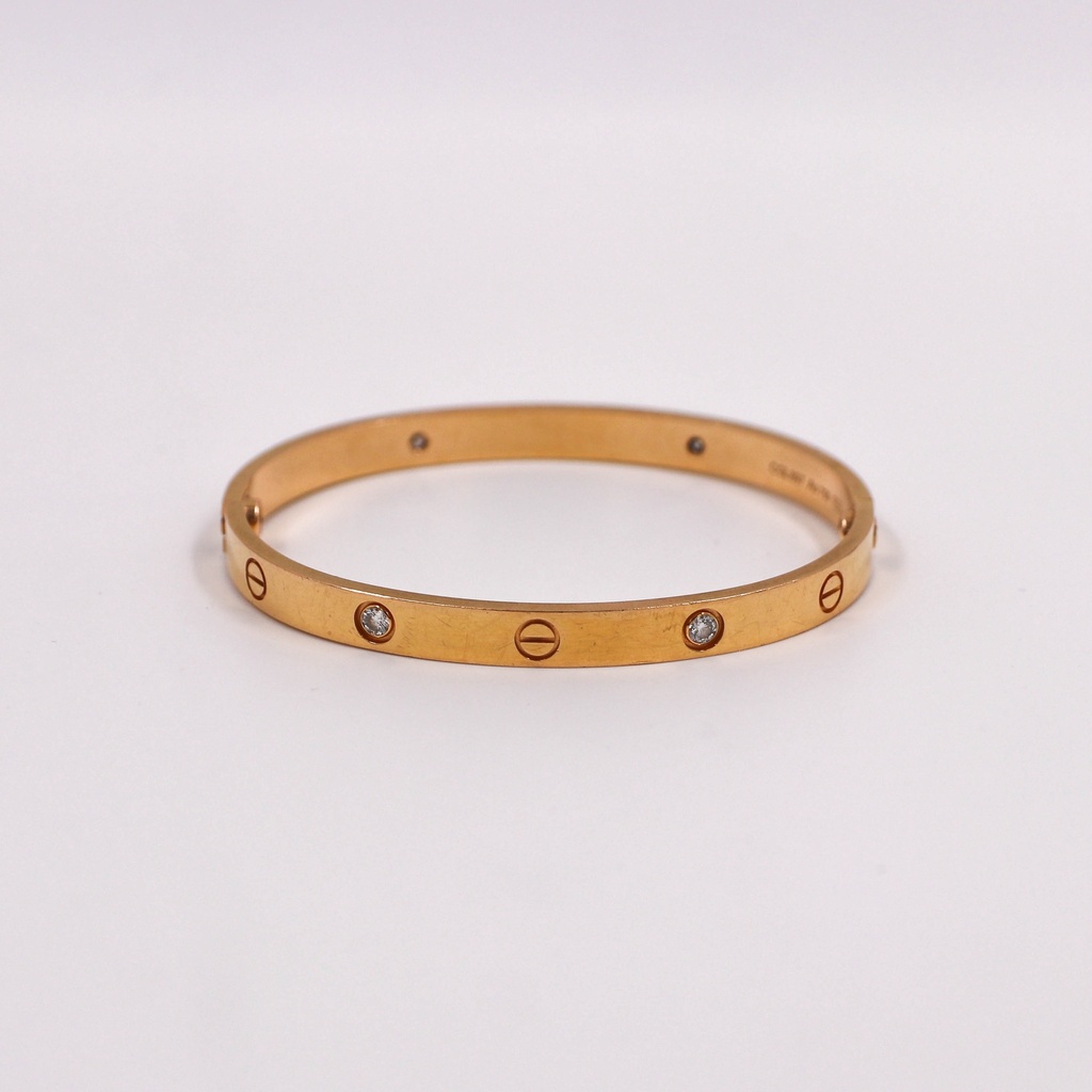 Cartier Love Half Diamond 750YG 19 Box Only