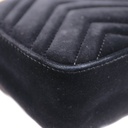 Gucci GG Marmont Mini Bag Matelasse in Black Velvet 446744