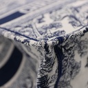 Christian Dior Medium Ecru and Blue Toile de Jouy Embroidery Book Tote 