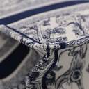 Christian Dior Medium Ecru and Blue Toile de Jouy Embroidery Book Tote 