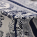 Christian Dior Medium Ecru and Blue Toile de Jouy Embroidery Book Tote 