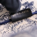 Christian Dior Medium Ecru and Blue Toile de Jouy Embroidery Book Tote 