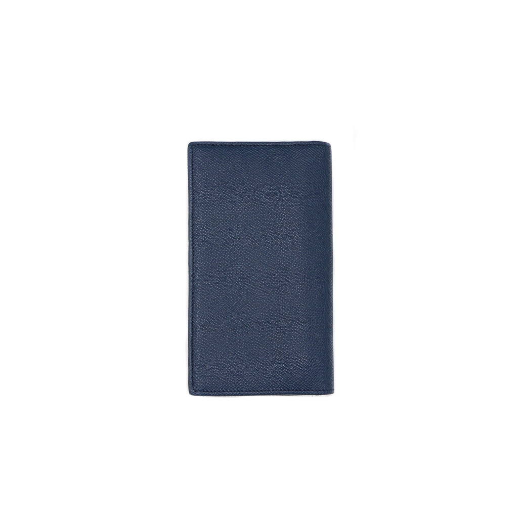 Bulgari Bifold Blue Calf Leather Wallet