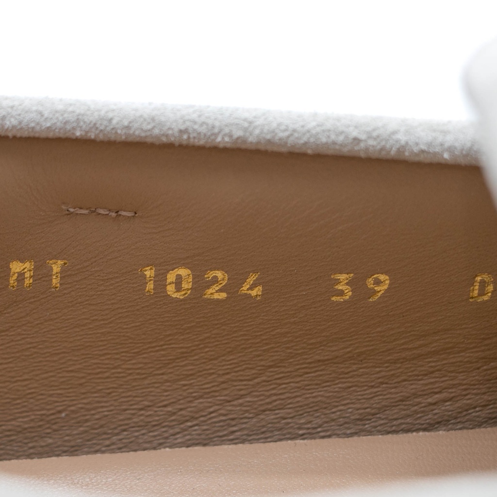 Christian Dior Moccasin Suet Grey In Size 39