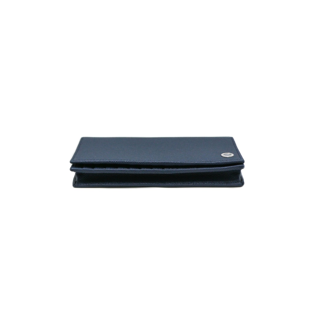 Bulgari Bifold Blue Calf Leather Wallet